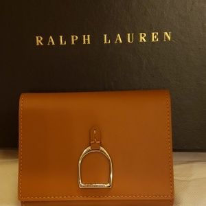 Ralph Lauren Saddle trifold wallet